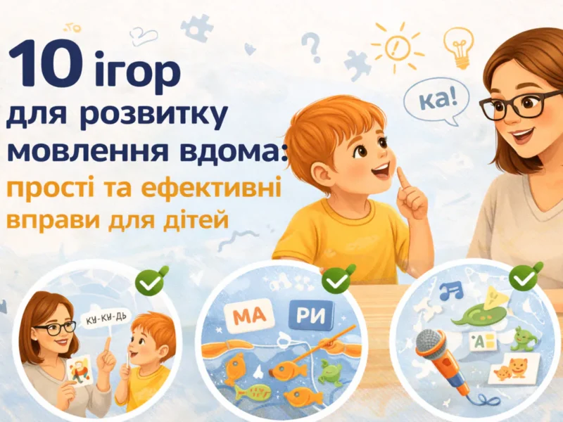 10 ігор для розвитку мовлення вдома