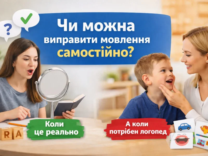 Чи можна виправити мовлення самостійно