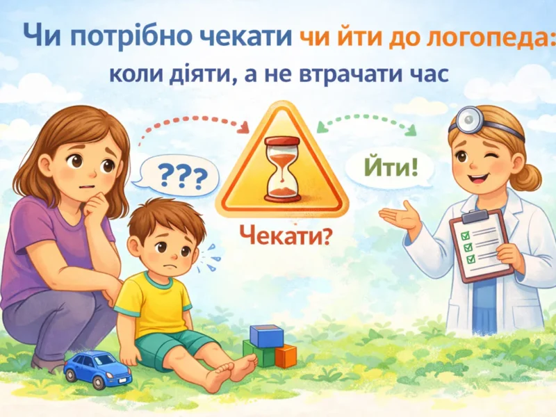 Чи потрібно чекати чи йти до логопеда