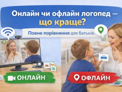 Онлайн чи офлайн логопед