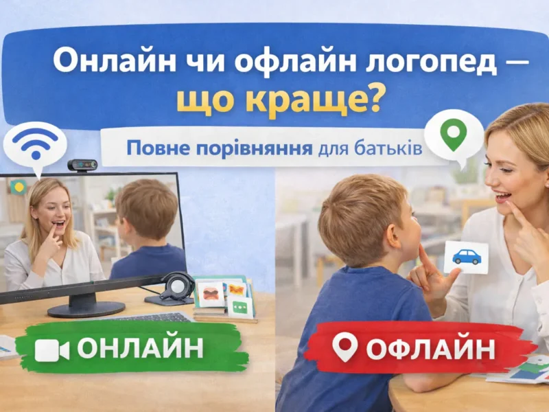 Онлайн чи офлайн логопед