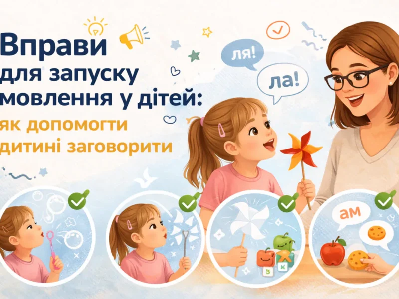 Вправи для запуску мовлення у дітей