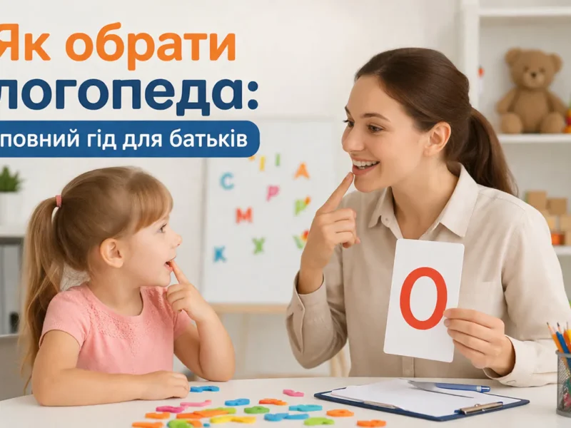 Як обрати логопеда: повний гід для батьків
