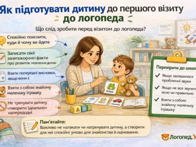 Як підготувати дитину до першого візиту до логопеда
